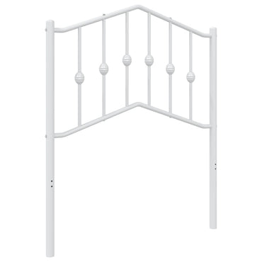 vidaXL Kopfteil Metall Weiß 75 cm