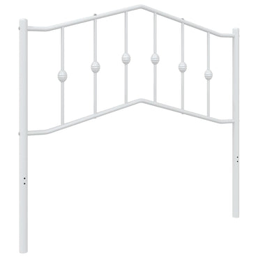vidaXL Ersatz-Kopfteil Metall Weiß 100 cm