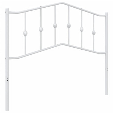 vidaXL Ersatz-Kopfteil Metall Weiß 107 cm