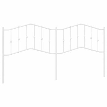 vidaXL Ersatz-Kopfteil Metall Weiß 193 cm