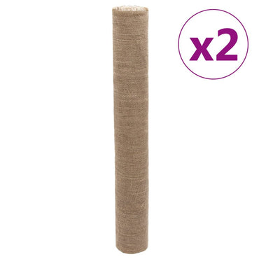 vidaXL Jute-Rollen 2 Stk. 1x50 m 100 % Jute 200 g/m²