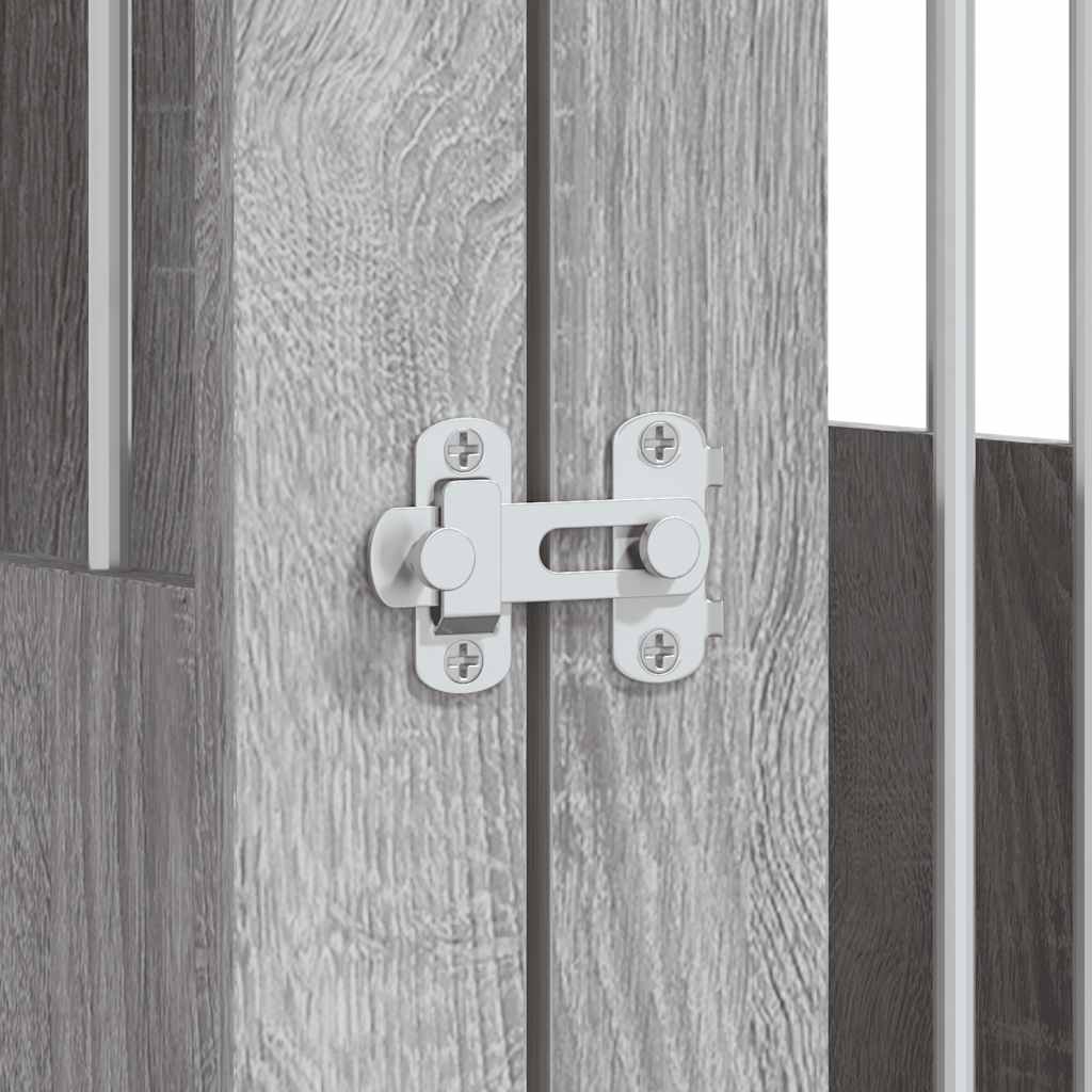 Hundekäfig im Möbelstil Grau Sonoma 55x75x65 cm Holzwerkstoff