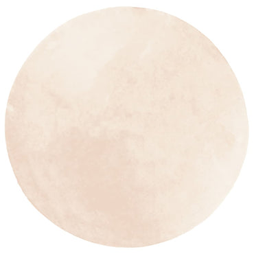 vidaXL Teppich HUARTE Kurzflor Weich und Waschbar Beige Ø 80 cm