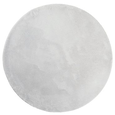 vidaXL Teppich HUARTE Kurzflor Weich und Waschbar Grau Ø 80 cm
