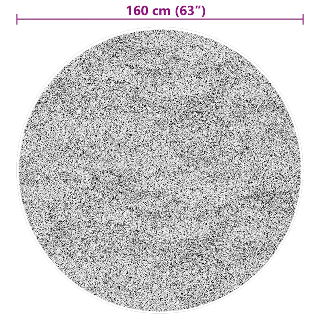 vidaXL Teppich HUARTE Kurzflor Weich und Waschbar Waldgrün Ø 160 cm