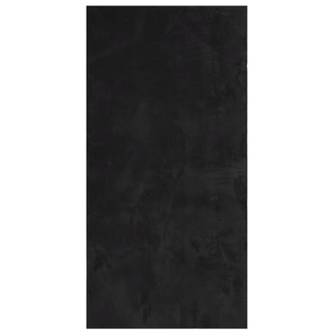 vidaXL Teppich HUARTE Kurzflor Weich und Waschbar Schwarz 100x200 cm