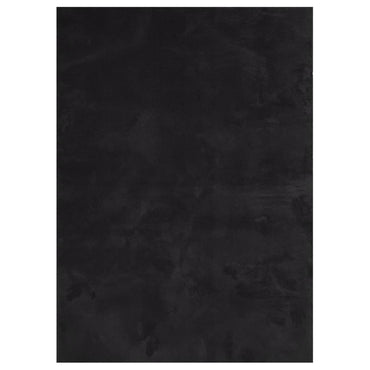 vidaXL Teppich HUARTE Kurzflor Weich und Waschbar Schwarz 200x280 cm