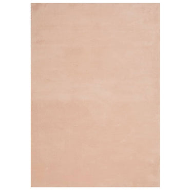 vidaXL Teppich HUARTE Kurzflor Weich und Waschbar Blassrosa 120x170 cm