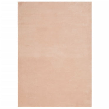 vidaXL Tapis HUARTE à poils courts doux et lavable Rose pâle 140x200 cm