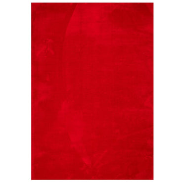 vidaXL Teppich HUARTE Kurzflor Weich und Waschbar Rot 140x200 cm