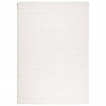 vidaXL Teppich Shaggy Hochflor Modern Creme 120x170 cm