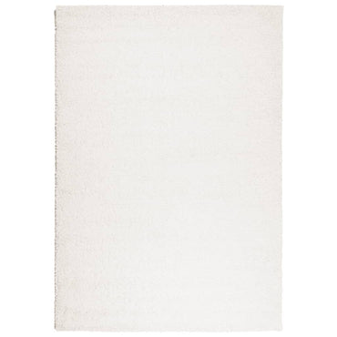 vidaXL Teppich Shaggy Hochflor Modern Creme 160x230 cm