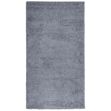 vidaXL Teppich Shaggy Hochflor Modern Blau 80x150 cm