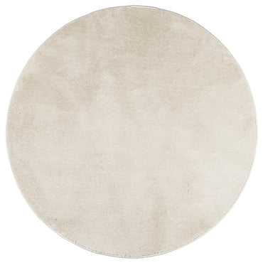 vidaXL Teppich OVIEDO Kurzflor Beige Ø 160 cm