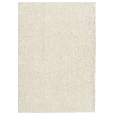 vidaXL Teppich ISTAN Hochflor Glänzend Creme 140x200 cm