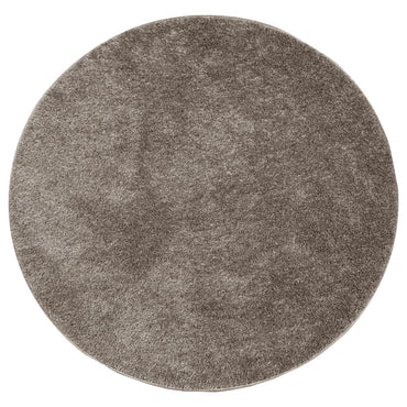 vidaXL Tapis à poils longs ISTAN Brillant Gris Ø 80 cm