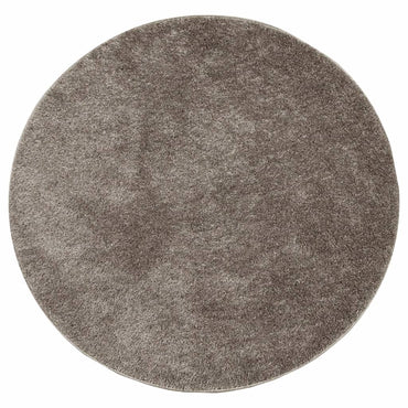vidaXL Tapis à poils longs brillant ISTAN gris Ø 120 cm