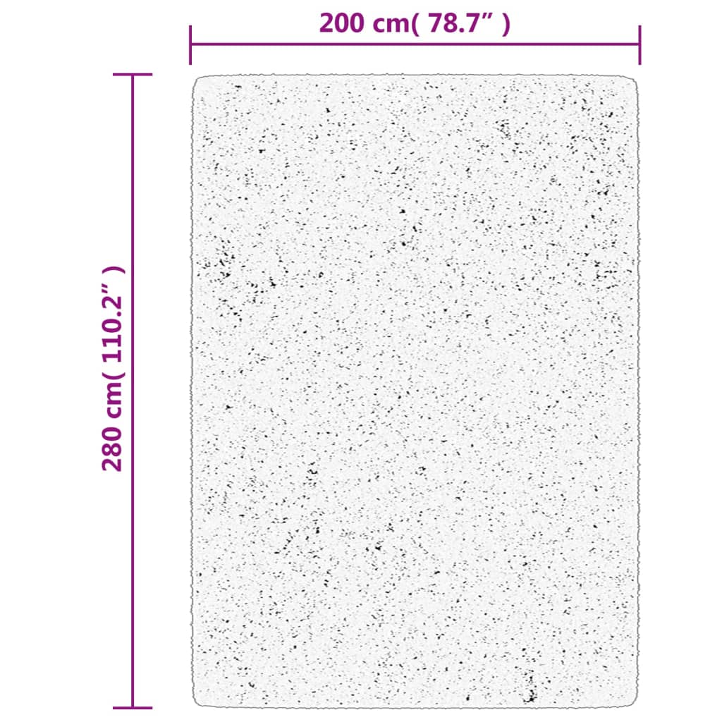 vidaXL Teppich ARBIZU Indoor und Outdoor Vintage-Design 200x280 cm