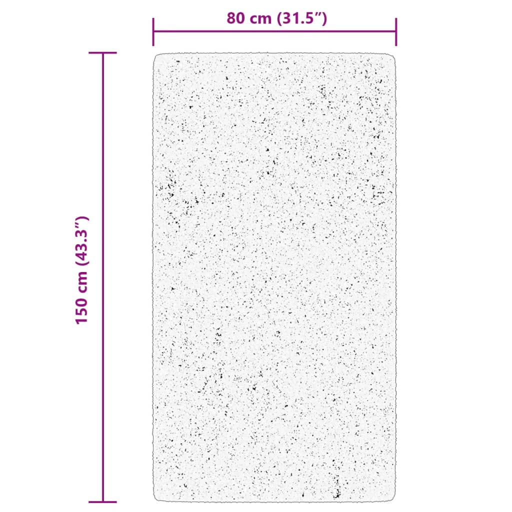 vidaXL Teppich ARBIZU Indoor und Outdoor Vintage-Design 80x150cm