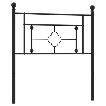 vidaXL Ersatz-Kopfteil Metall Schwarz 100 cm