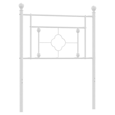 vidaXL Ersatz-Kopfteil Metall Weiß 75 cm