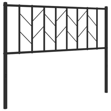 vidaXL Ersatz-Kopfteil Metall Schwarz 107 cm
