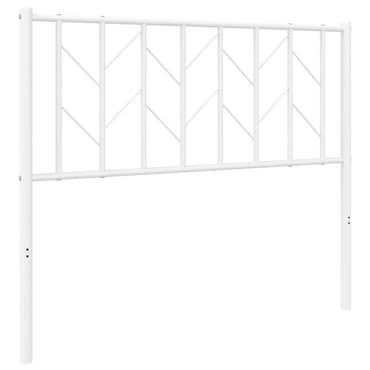vidaXL Ersatz-Kopfteil Metall Weiß 100 cm