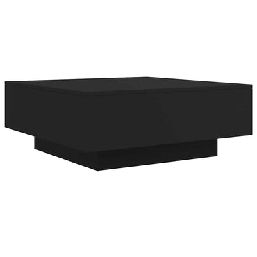 vidaXL Table basse noire 80x80x31 cm Aggloméré