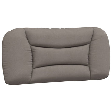 vidaXL Oreiller de tête de lit "Hvar" Taupe 90 cm Tissu
