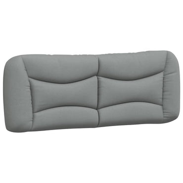 vidaXL Kopfteil-Kissen "Hvar" Hellgrau 120 cm Stoff