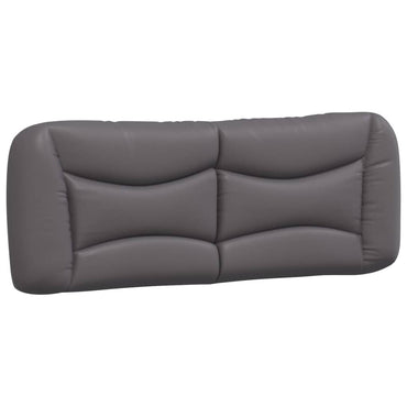vidaXL Coussin de tête de lit "Hvar" gris 120 cm similicuir