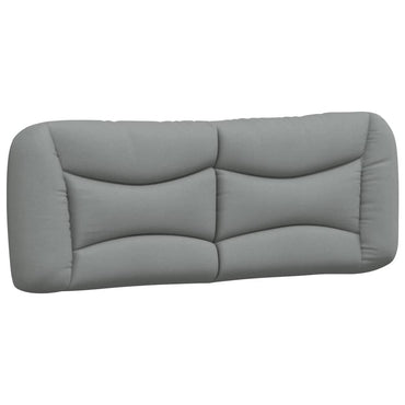 vidaXL Kopfteil-Kissen "Hvar" Hellgrau 140 cm Stoff