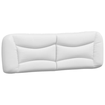 vidaXL Kopfteil-Kissen "Hvar" Weiß 160 cm Kunstleder