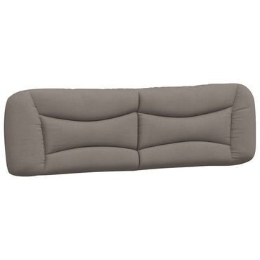 vidaXL Kopfteil-Kissen "Hvar" Taupe 180 cm Stoff