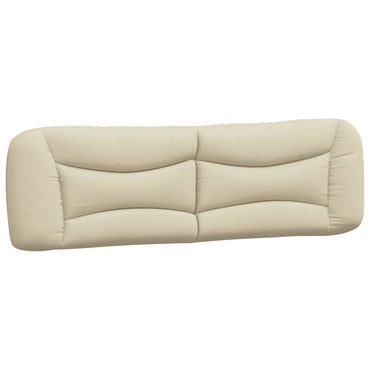 vidaXL Kopfteil-Kissen "Hvar" Creme 180 cm Stoff