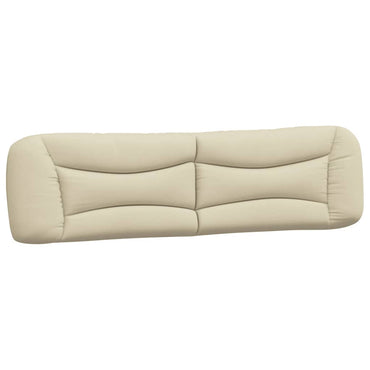 vidaXL Kopfteil-Kissen "Hvar" Creme 200 cm Stoff