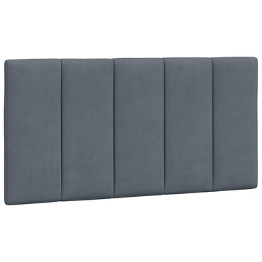 vidaXL Kopfteil-Kissen "Hanko" Dunkelgrau 100 cm Samt
