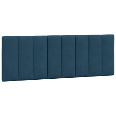 vidaXL Kopfteil-Kissen "Hanko" Blau 140 cm Samt
