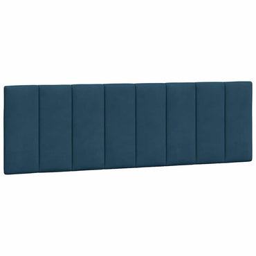 vidaXL Kopfteil-Kissen "Hanko" Blau 160 cm Samt