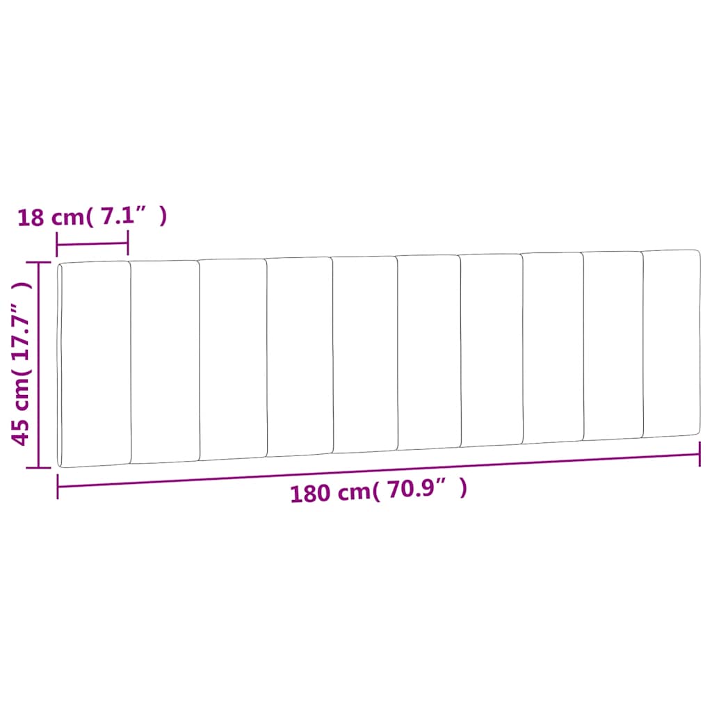 vidaXL Kopfteil-Kissen "Hanko" Dunkelgrün 180 cm Samt