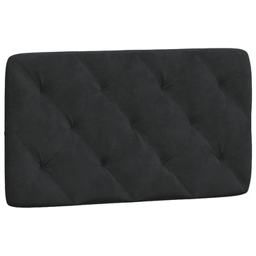 vidaXL Kopfteil-Kissen Schwarz 80 cm Samt