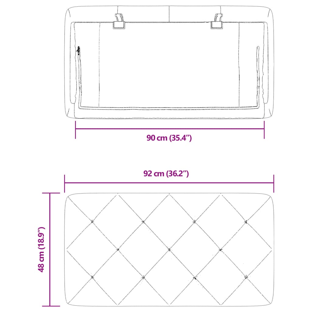 Kopfteil-Kissen Dunkelgrau 90 cm Samt