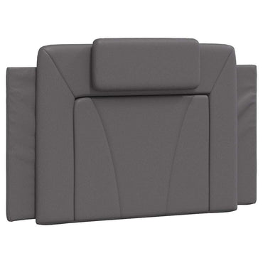 vidaXL Kopfteil-Kissen "Viana" Grau 80 cm Kunstleder