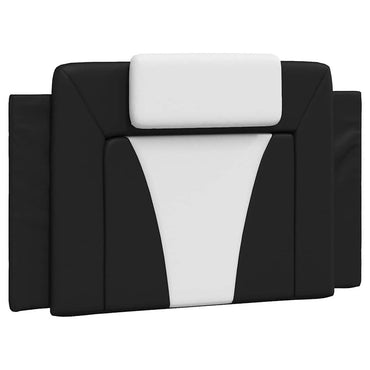 vidaXL Kopfteil-Kissen "Viana" Schwarz und Weiß 80 cm Kunstleder