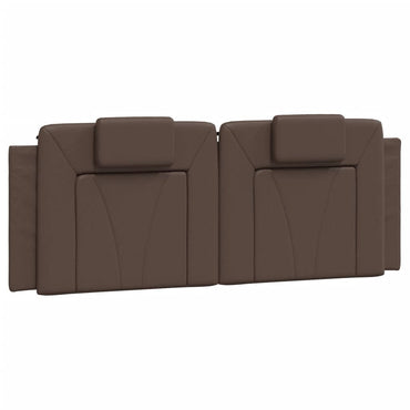 vidaXL Kopfteil-Kissen "Viana" Braun 140 cm Kunstleder