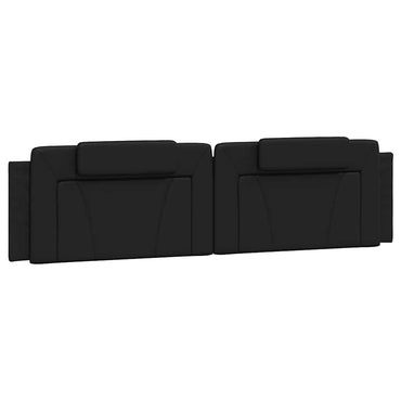 vidaXL Kopfteil-Kissen "Viana" Schwarz 200 cm Kunstleder