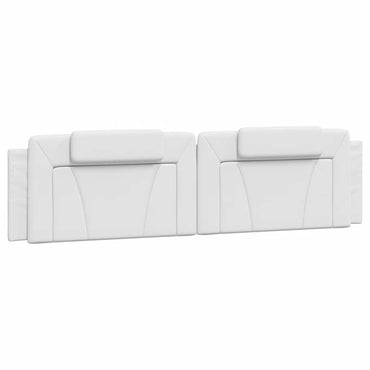 vidaXL Kopfteil-Kissen "Viana" Weiß 200 cm Kunstleder