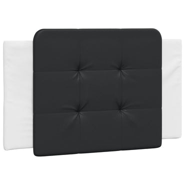 vidaXL Kopfteil-Kissen "Zadar" Schwarz und Weiß 80 cm Kunstleder