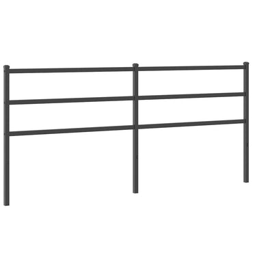 vidaXL Ersatz-Kopfteil Metall Schwarz 193 cm