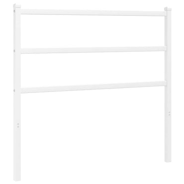 vidaXL Ersatz-Kopfteil Metall Weiß 107 cm